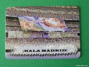 Football Stickers: TRADING CARD FUTBOL AFICION HIMNO REAL MADRID C.F. Nº 3 FICHAS LIGA MUNDICROMO 2007-2008/07-08